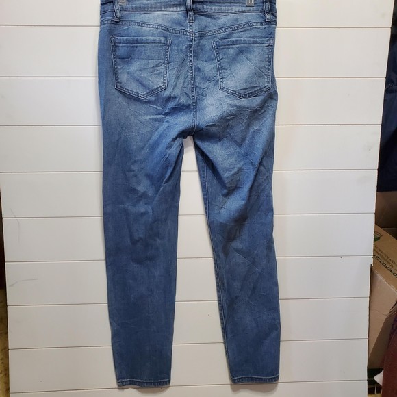 David Britton destroyed womens size 8/29 Aubrey stretchy crinkle mid rise ankle - Picture 2 of 4